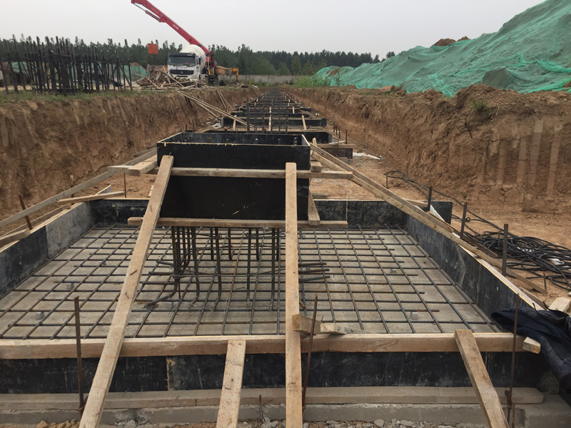 基礎施工 地腳螺栓在承臺內(nèi)基礎固定